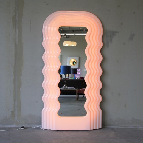 Large Illuminated Floor Mirror